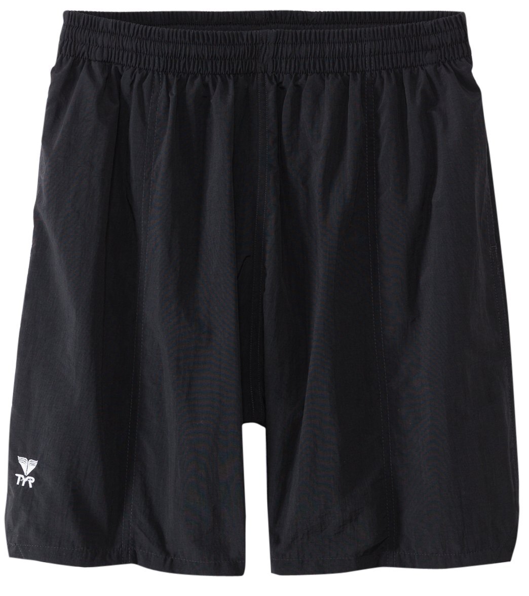 TYR Men's M Black Classic Deck Swim Trunks