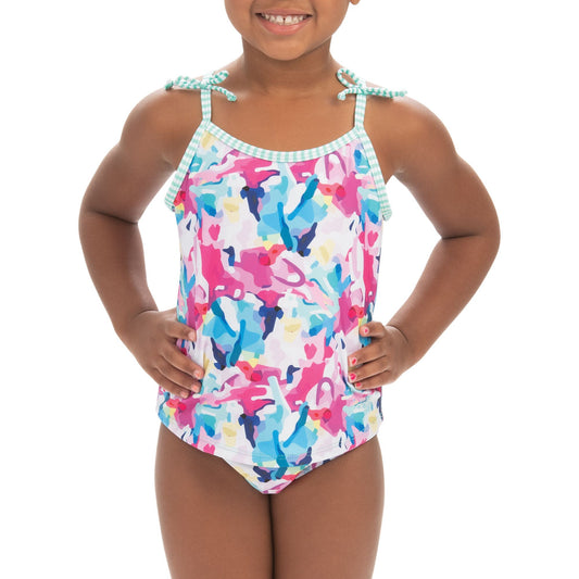 Dolfin Girls' Size Y (6) Uglies Little Dolfin Print Tankini Swimsuit