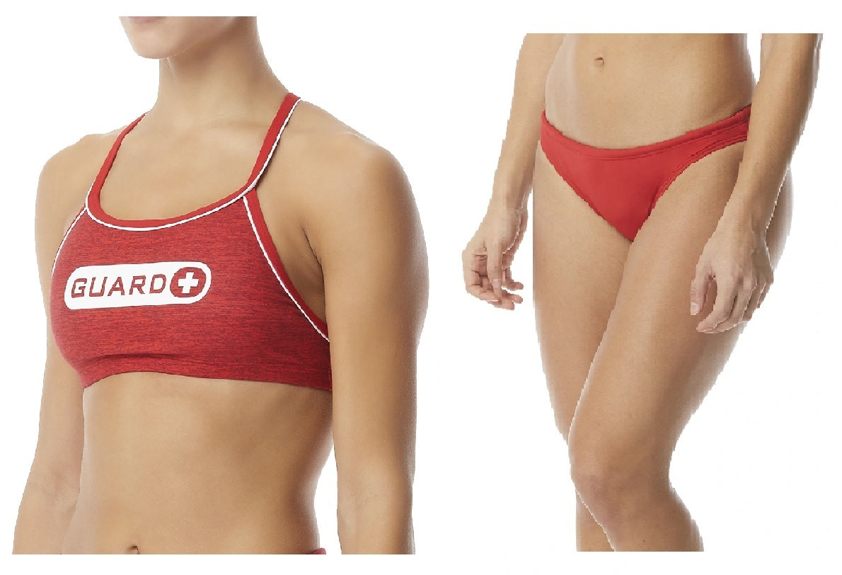 TYR Medium Red Guard Bikini
