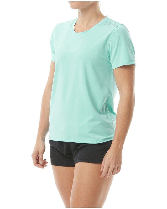 TYR L Mint Women's Short Sleeve Sun Shirt