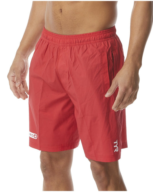 TYR Small Red Men's Guard Land to Water Short