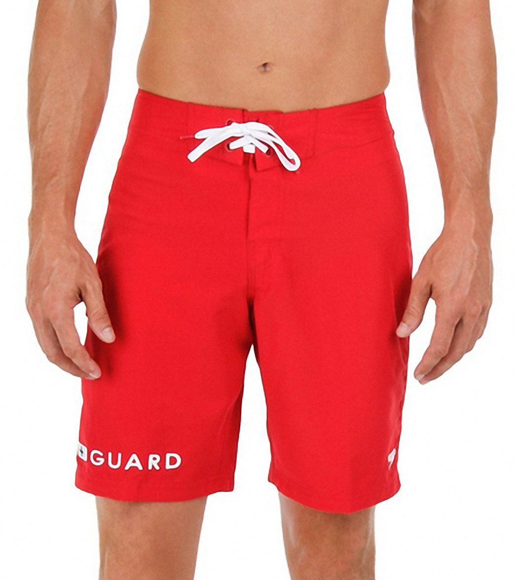 Speedo Size 34 Red Lifeguard 21 Boardshort