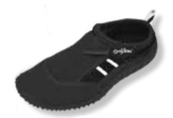 Surf Gear Size 9 Black/White Ladies Aqua Shoe