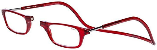 CliC Red +1.25 Magnetic Reading Glasses