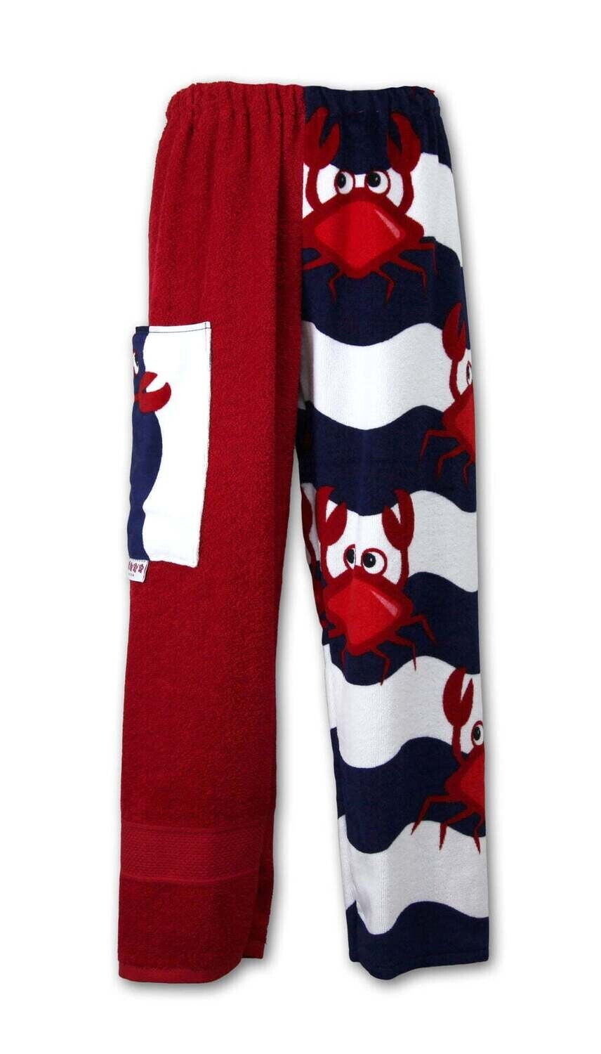 XLarge Red Crab Towel Pants