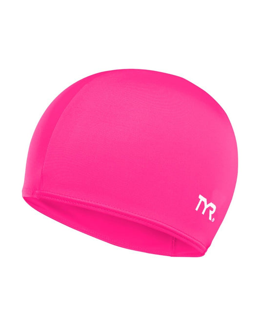 TYR Pink Lycra Fiber Fast Drying Swim Cap