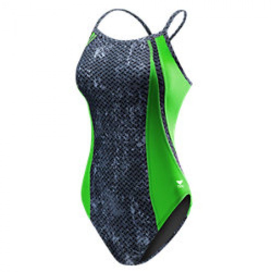 TYR Women's Green Viper Diamondfit One Piece Swimsuit Size 28