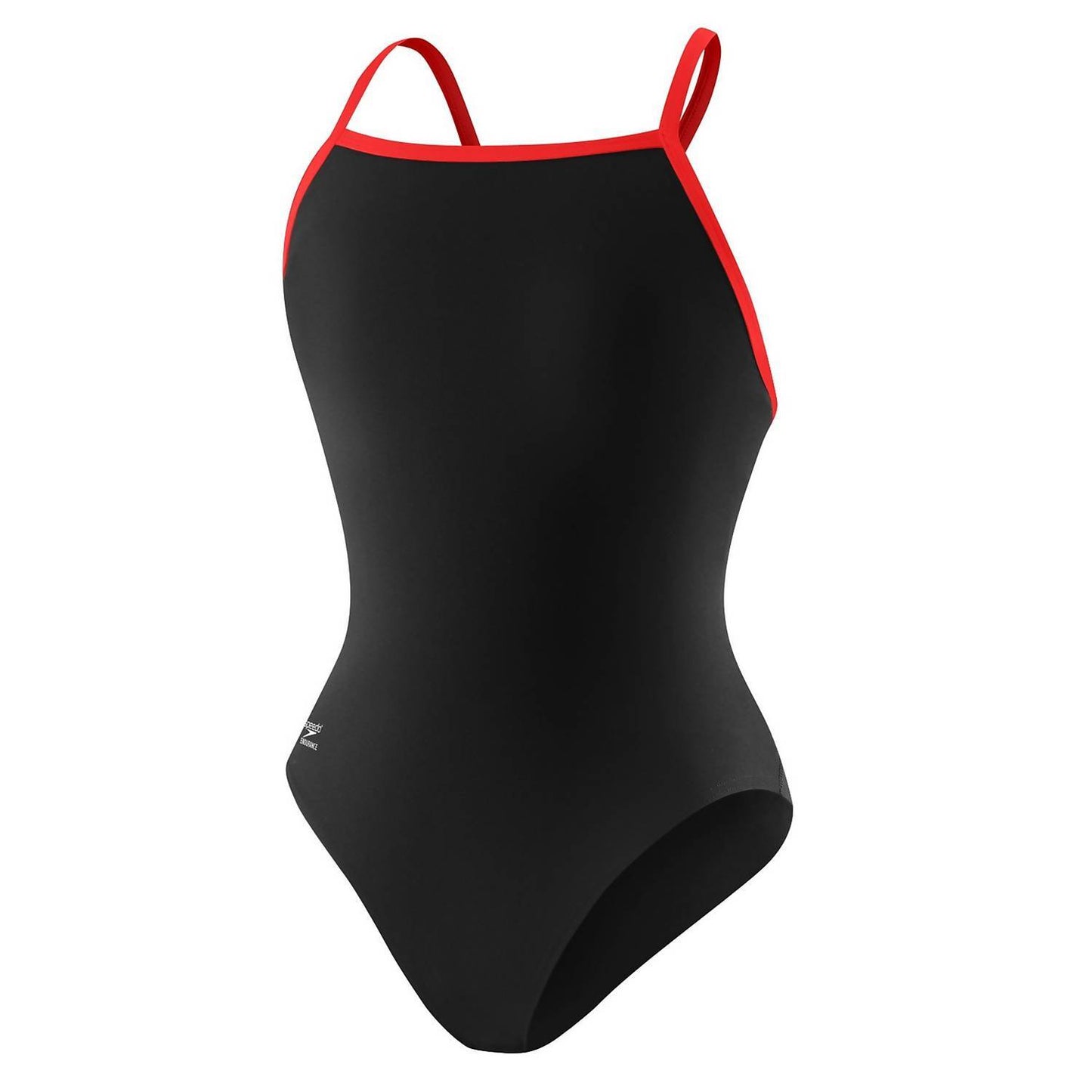 Speedo Women's Black/Red Endurance+ One Piece Swimsuit Size 24