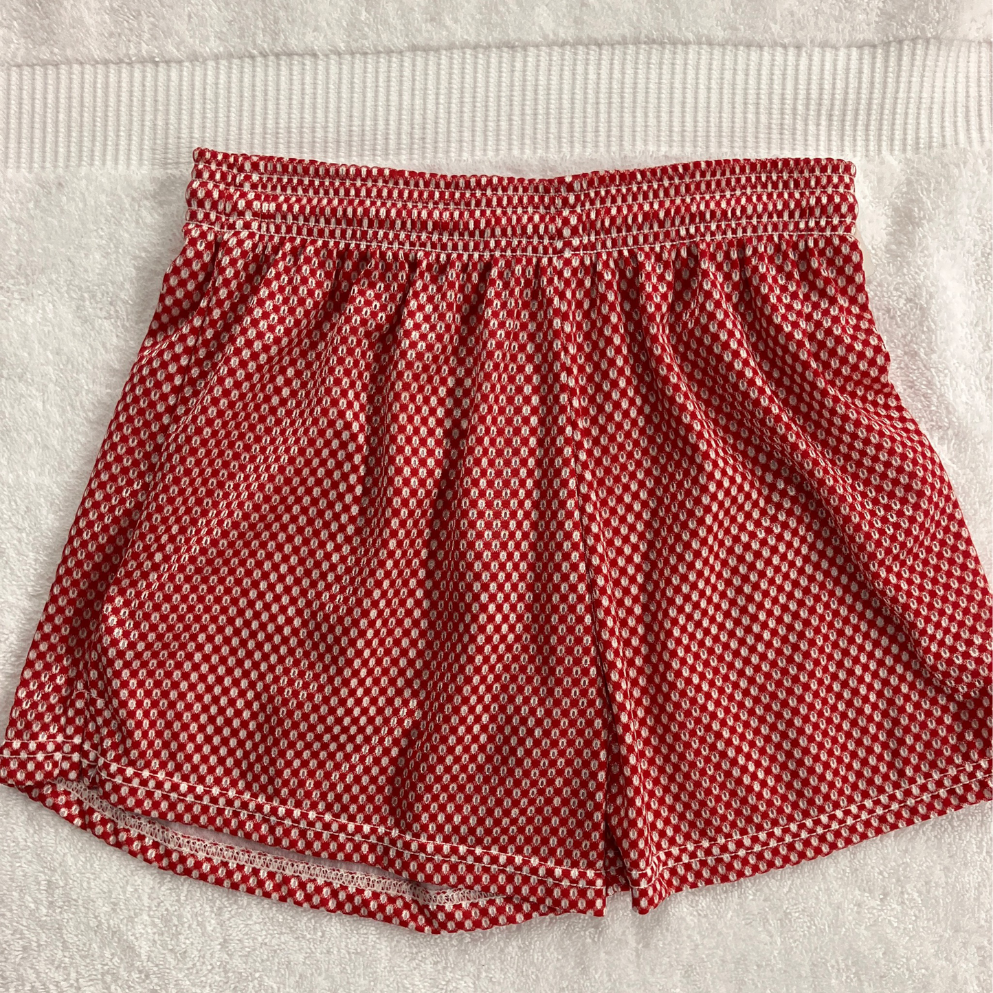 Fit 2 Win Adult Small Red Ribbon Shorts