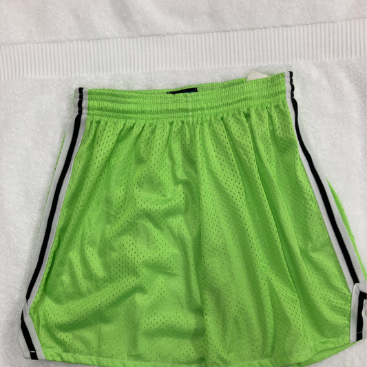Fit 2 Win Adult Small Green Ribbon Shorts