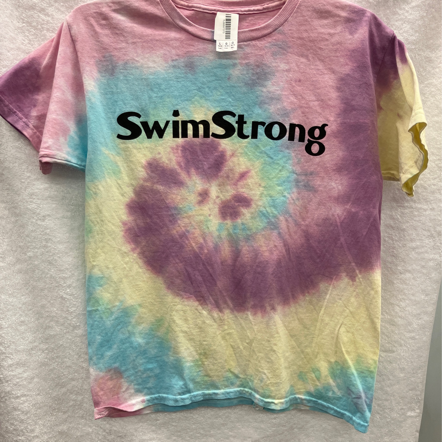 Swim Strong Youth Large Short Sleeve Tye Dye T Shirt