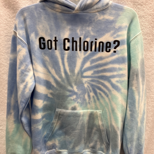 Youth Large Got Chlorine Multi Cooler Tye Dye Long Sleeve Pullover