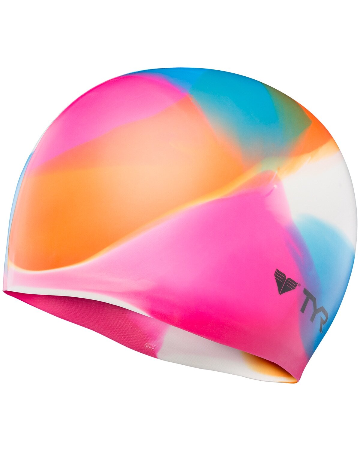 TYR Multicolor Kaleidoscope Silicone Swim Cap