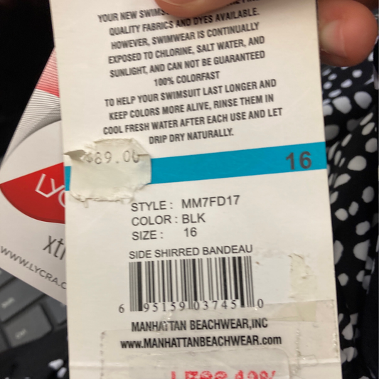 X Maxine Side Shirred Bandeau Size 16