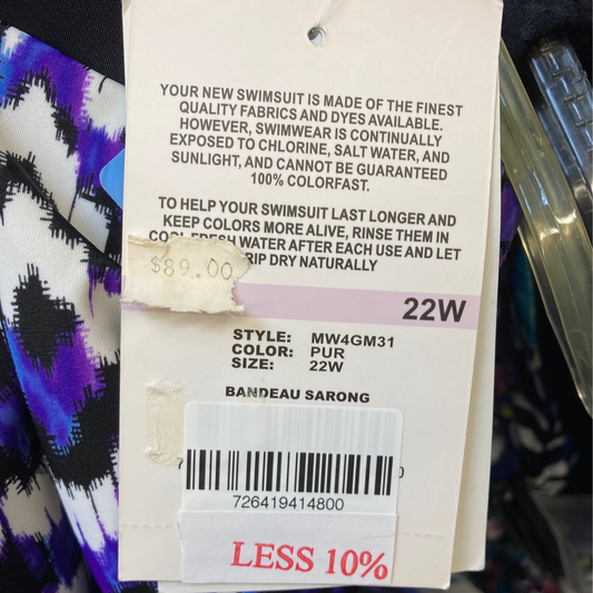 X Maxine Bandeau Sarong Size 22W