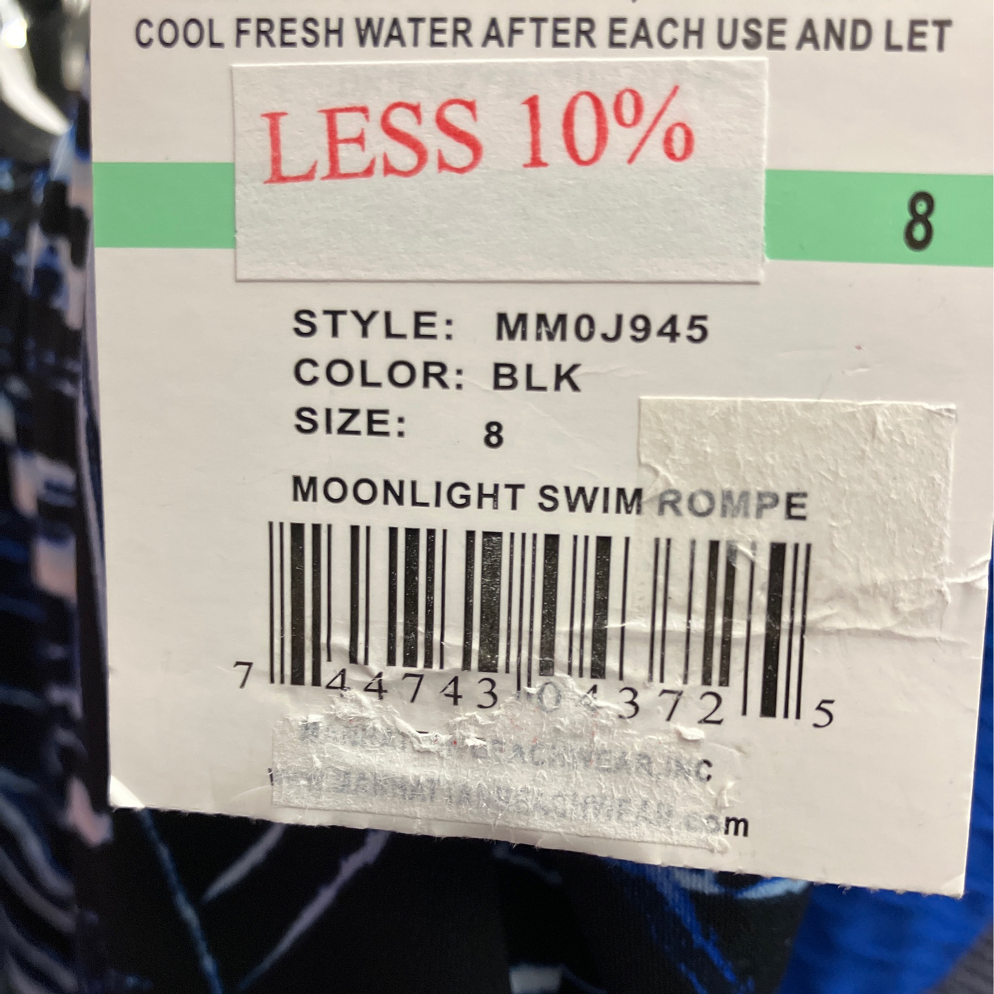 Maxine Womens 8 Moonlight Swim Rompe Swim Suit