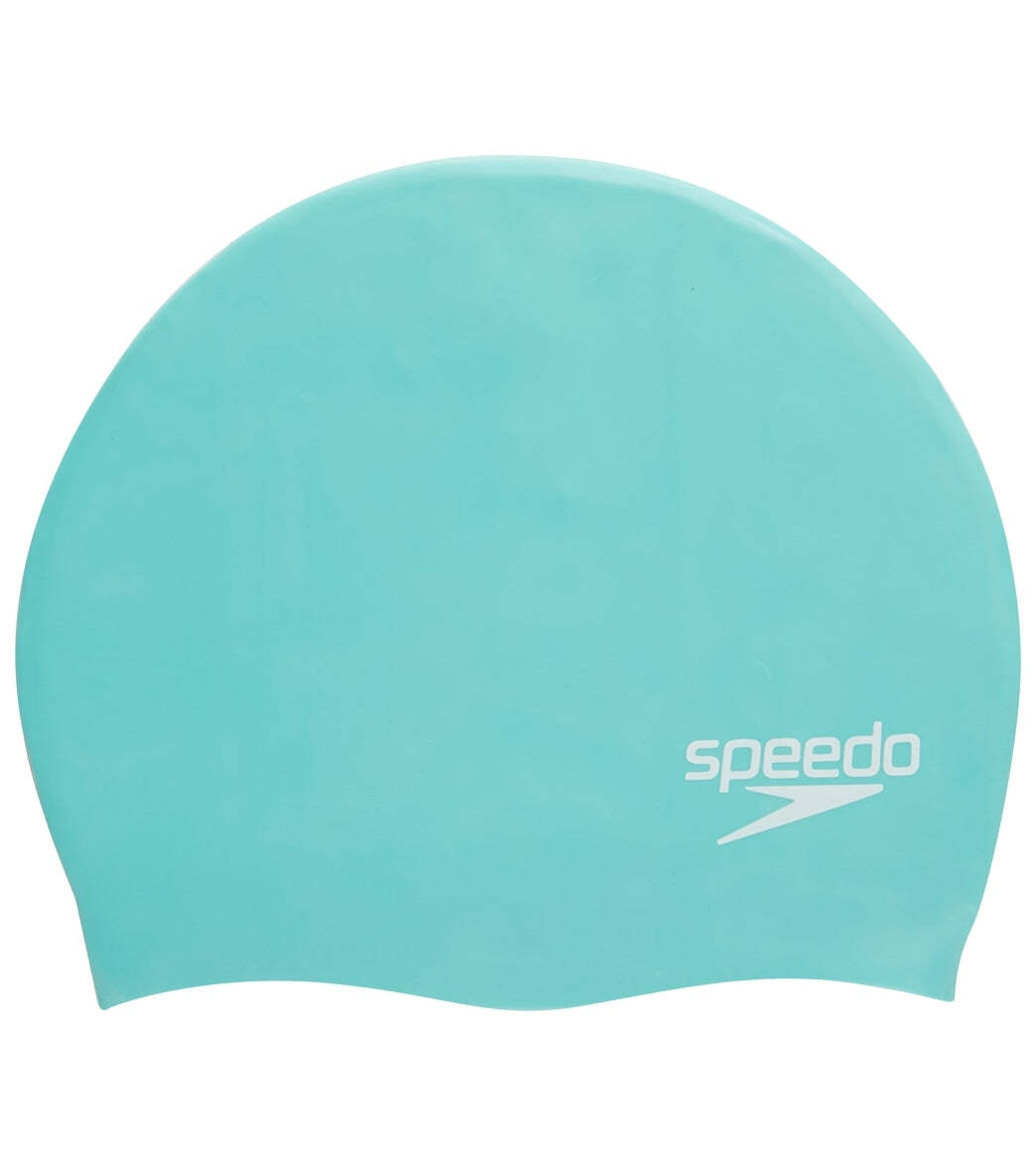 Speedo Teal Elastomeric Silicone Swim Cap