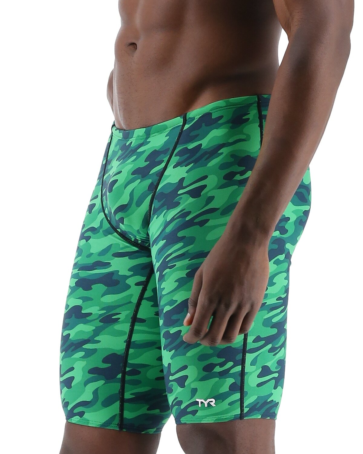 TYR Green Camo Jammer Size 38