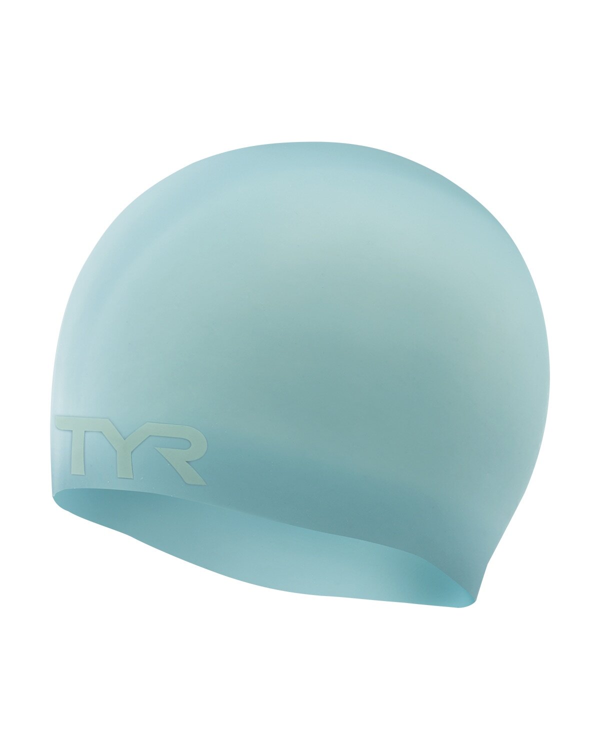 TYR Light Blue Wrinkle-Free Silicone Swim Cap
