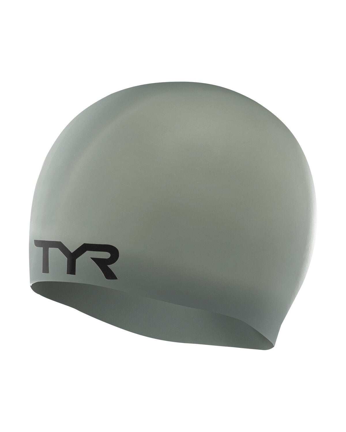 TYR Grey Wrinkle Free Silicone Swim  Cap
