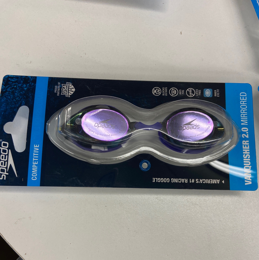 Speedo Dazzling Blue Vanquisher 2.0 Mirrored Goggle