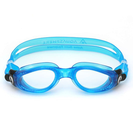 Aqua Sphere Adult Kaiman Light Blue/Transparent Clear Lens Goggle