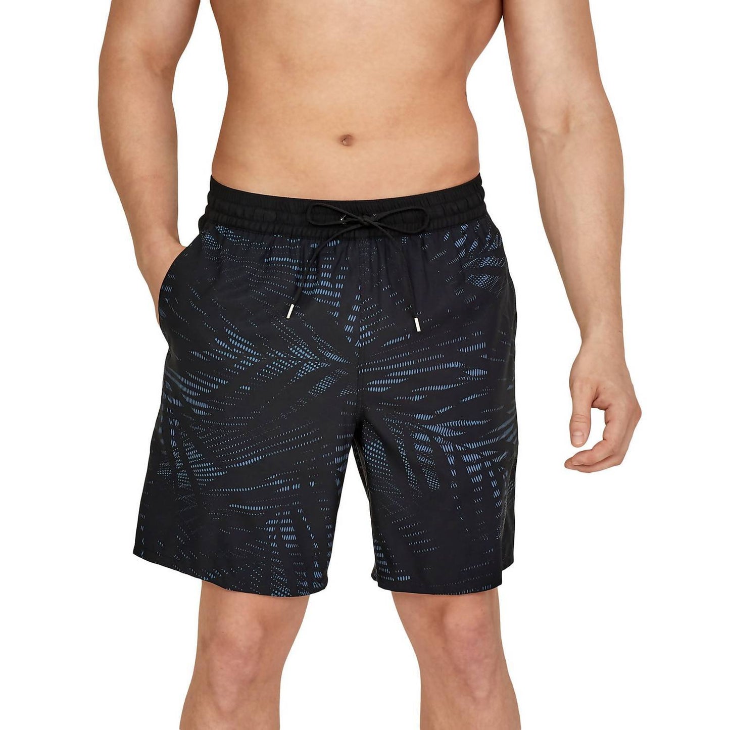 Speedo Anthracite Printed Seaside Volley 18” Swim Trunks Size M