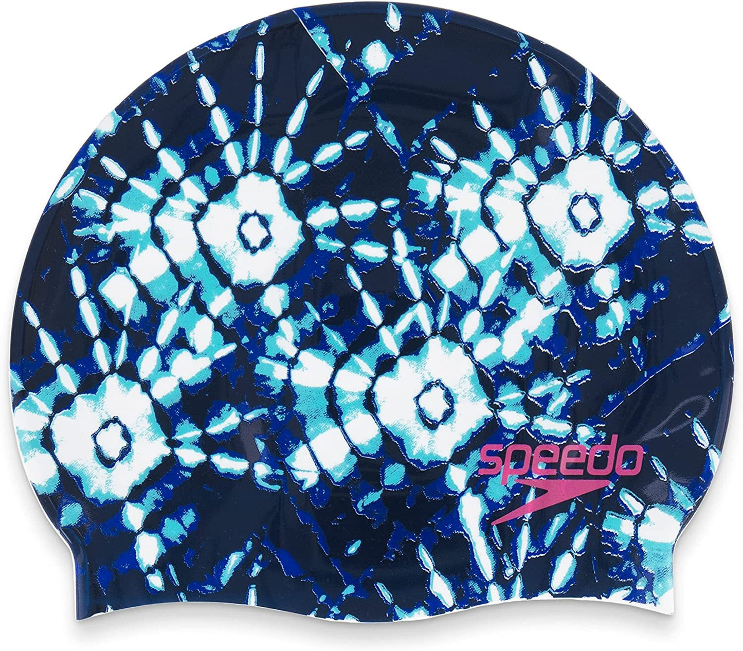 Speedo Navy Silicone Printed Cap