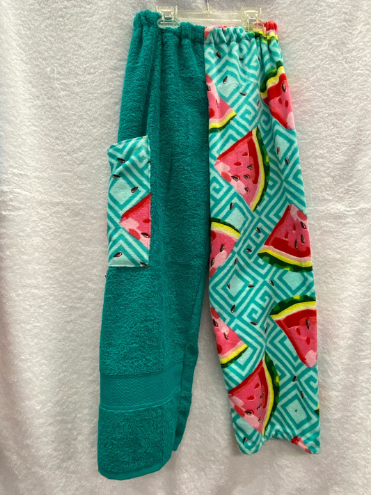 Medium Watermelon Green Towel Pants